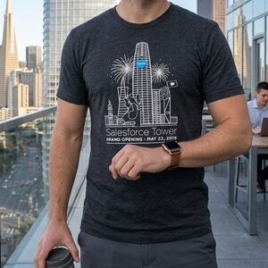 Salesforce Tower grand opening silicon valley technology San Francisco t-shirt
